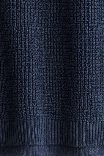 H&M Honeycomb Knit Crew Neck Sweater