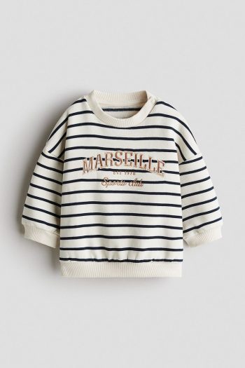 H&M Patterned Fleece-Lined Sweatshirt