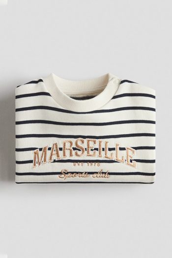 H&M Patterned Fleece-Lined Sweatshirt