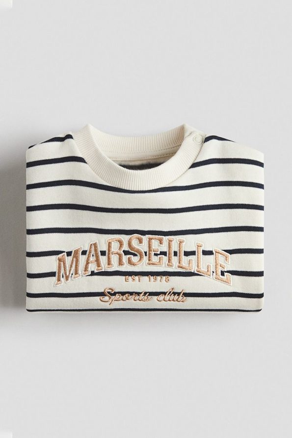 H&M Patterned Fleece-Lined Sweatshirt