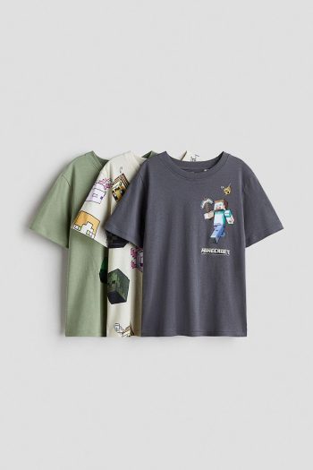 H&M Set of 3 Printed T-Shirts