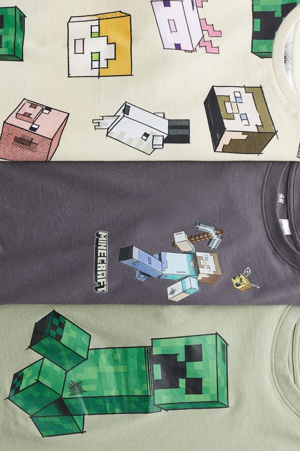 H&M Set of 3 Printed T-Shirts