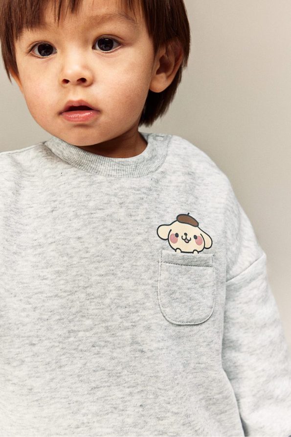 H&M Patterned Detail Sweatshirt
