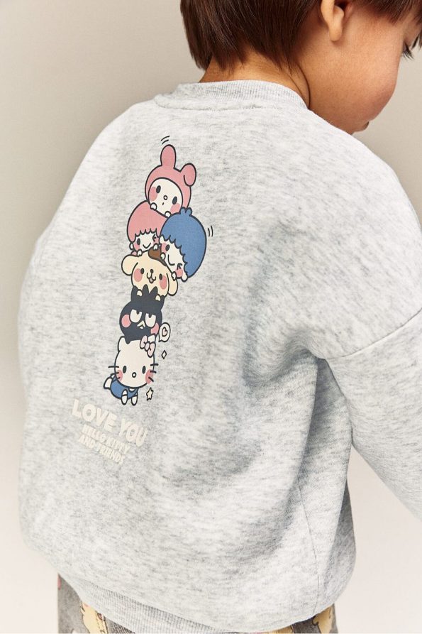 H&M Patterned Detail Sweatshirt