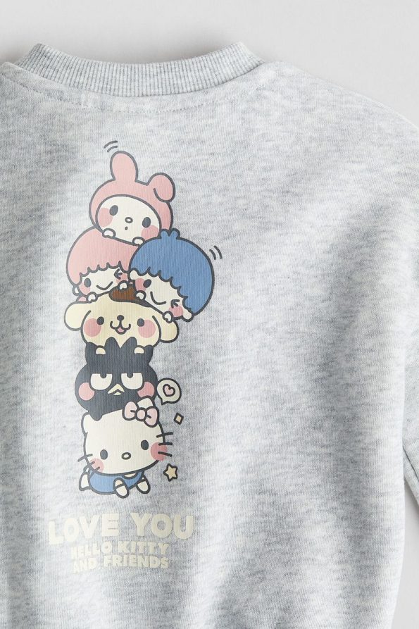 H&M Patterned Detail Sweatshirt