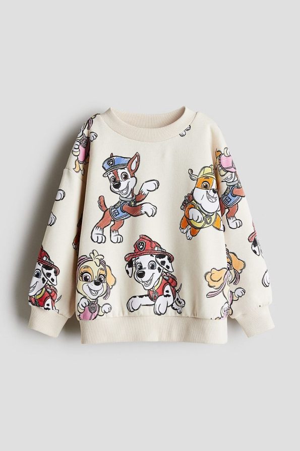 H&M Printed Oversized Sweatshirt