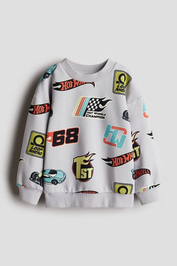 H&M Printed Oversized Sweatshirt