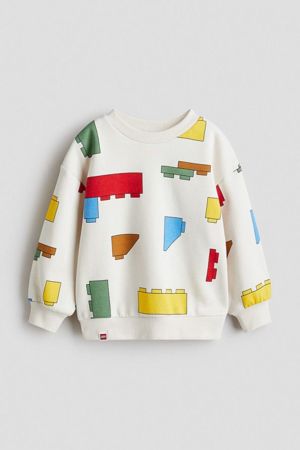 H&M Printed Oversized Sweatshirt