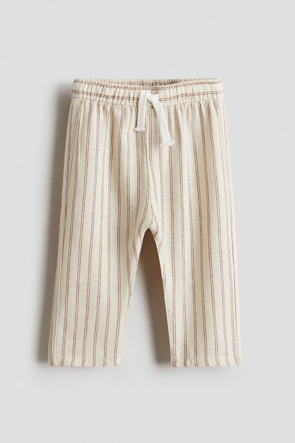 H&M Linen Blend Jogger Pants