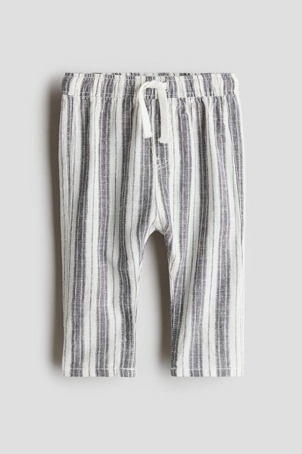 H&M Linen Blend Jogger Pants