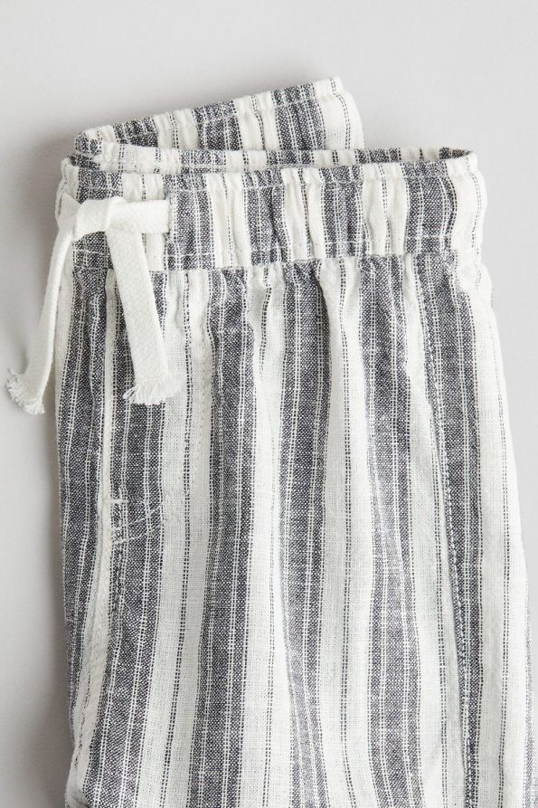 H&M Linen Blend Jogger Pants