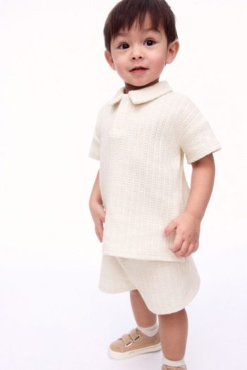 H&M Two-Piece Polo T-Shirt and Shorts Set