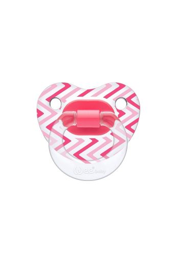 Wee Baby Transparent Pattern Pacifier No:3 - Pink