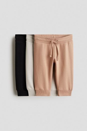 H&M Set of 3 Cotton Jogger Pants