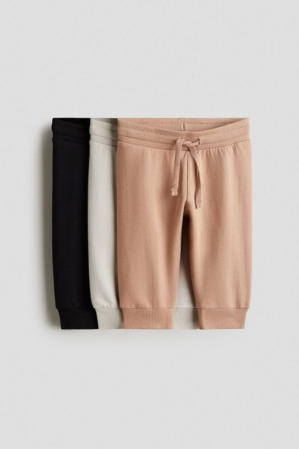 H&M Set of 3 Cotton Jogger Pants