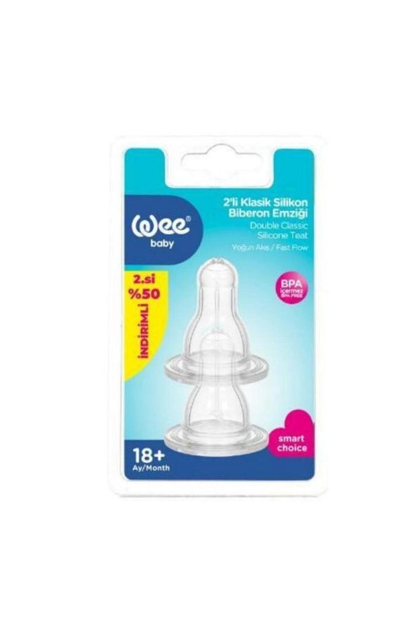 Wee Baby Silicone Nipple Flow No. 3 Pack of 2