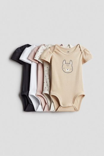 H&M 5-Pack Cotton Bodysuits