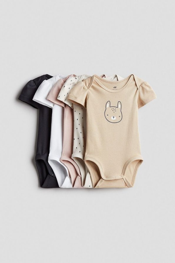 H&M 5-Pack Cotton Bodysuits