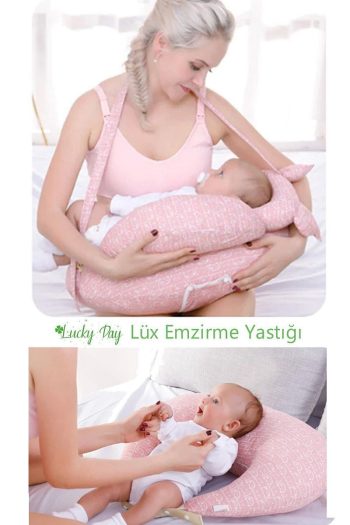 Lucky Day Luxury Nursing Pillow in Pink