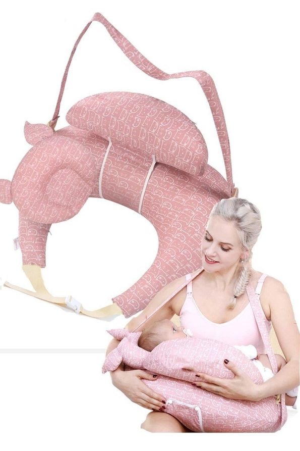 Lucky Day Luxury Nursing Pillow in Pink