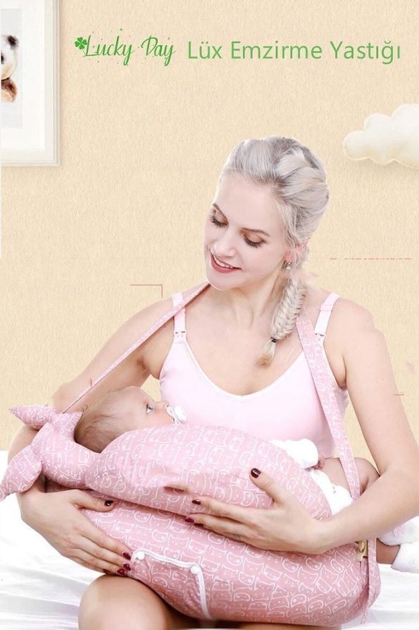 Lucky Day Luxury Nursing Pillow in Pink