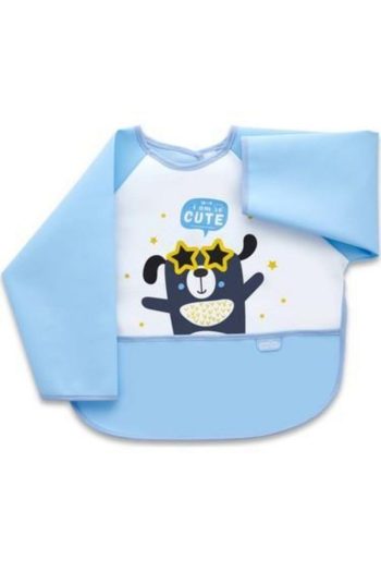 Babyjem Blue Waterproof Bib with Sleeves