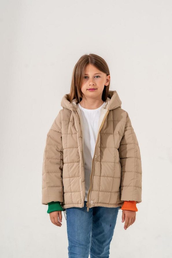 Giyicem Girls' Hooded Quilted Jacket