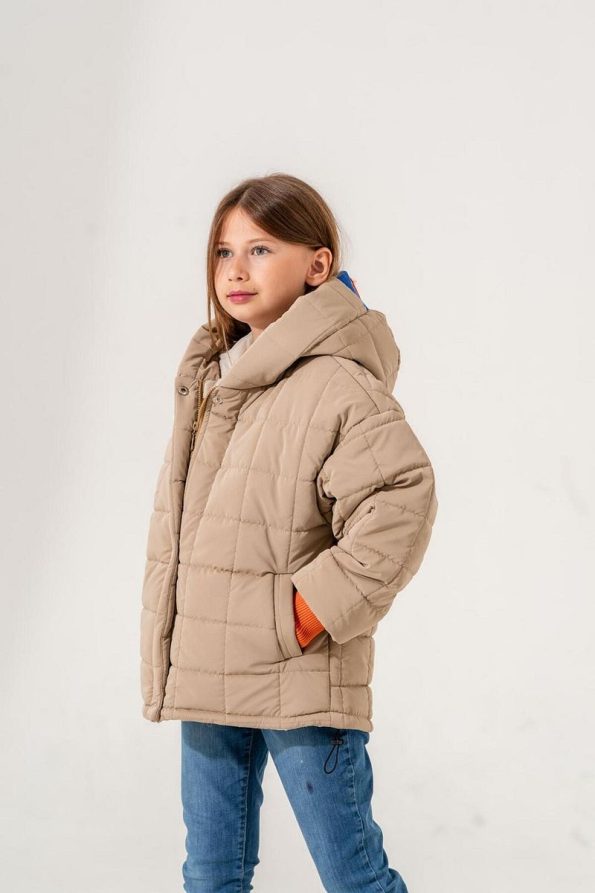 Giyicem Girls' Hooded Quilted Jacket