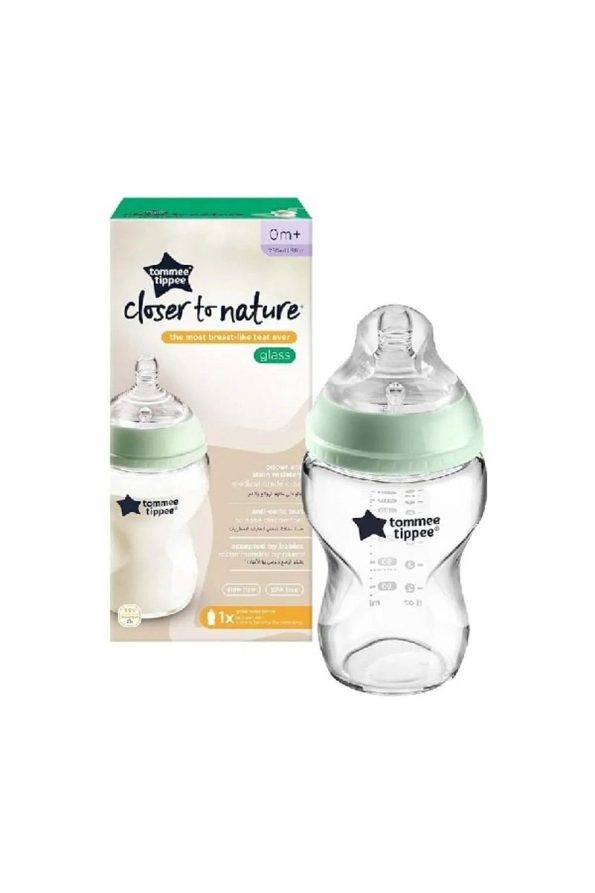 Tommee Tippee Glass Bottle Set - Closer To Nature Transparent Green