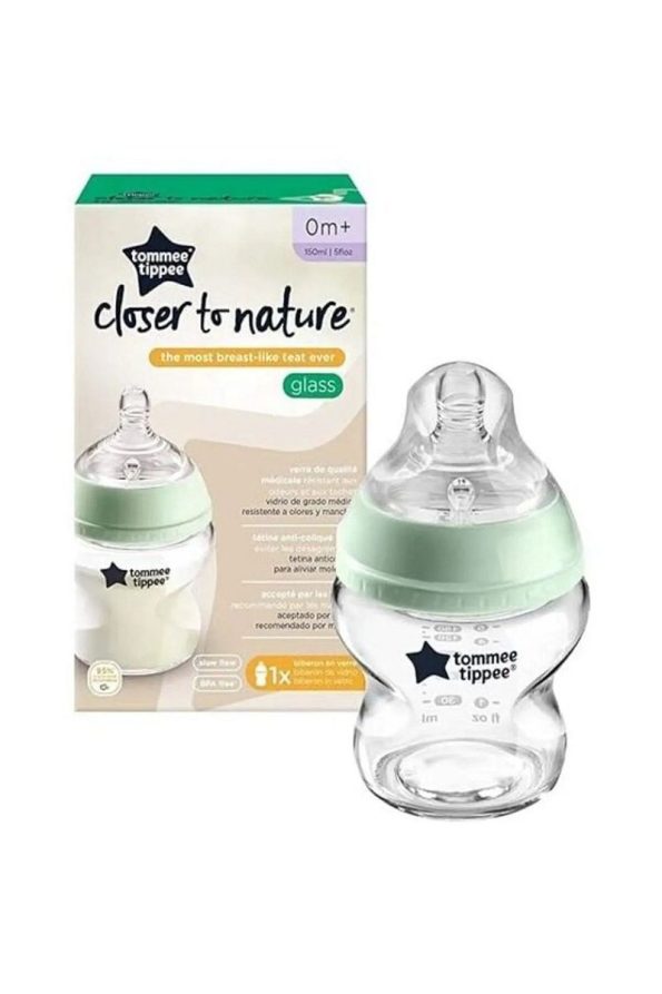 Tommee Tippee Glass Bottle Set - Closer To Nature Transparent Green
