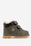 Liger Winter Baby Boots with Fur Lining (Size 22-25) Olive Green
