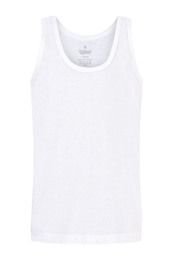 ÖZKAN Boys' 5-Pack Cotton Stretch Tank Tops
