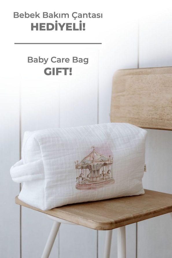 Tuğba Swan Organic 11-Piece Hospital Outfit - Royal Series - Pink Carousel