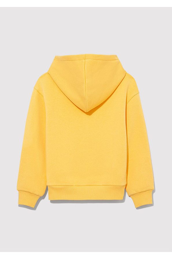 Yellow Hoodie with Mavi Logo Print
