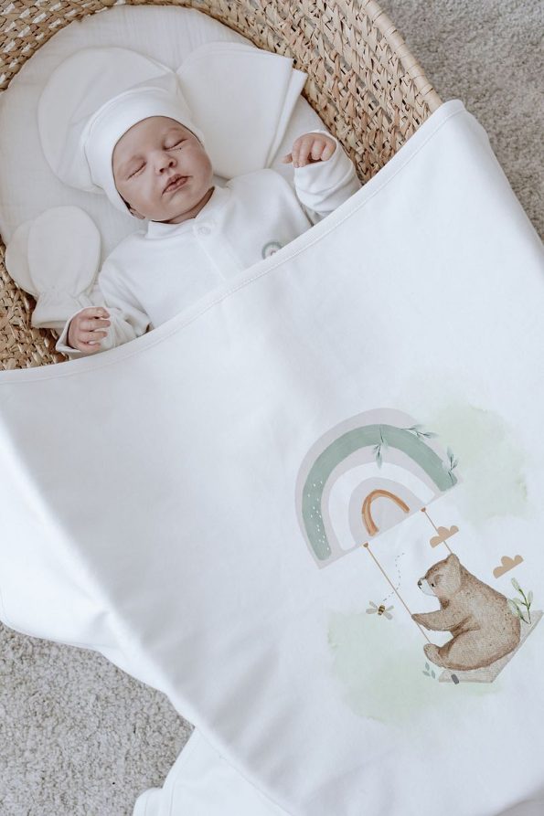 Tuğba Swan Organic 11-Piece Hospital Set - Royal Series - Welcome Baby Bear