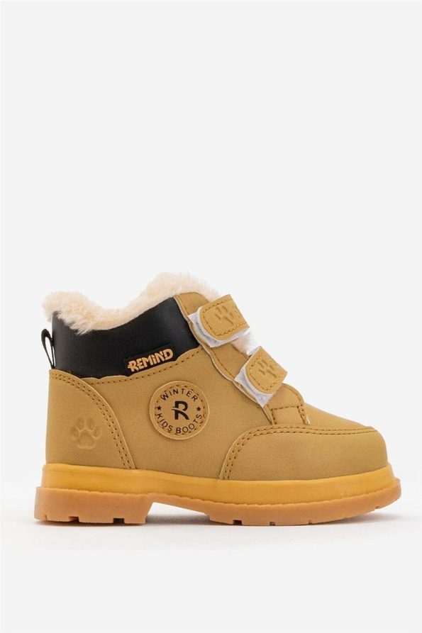 Liger Winter Baby Boots with Fur Lining (22-25) Camel
