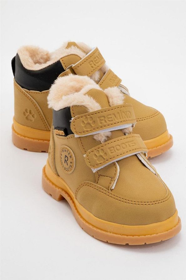 Liger Winter Baby Boots with Fur Lining (22-25) Camel