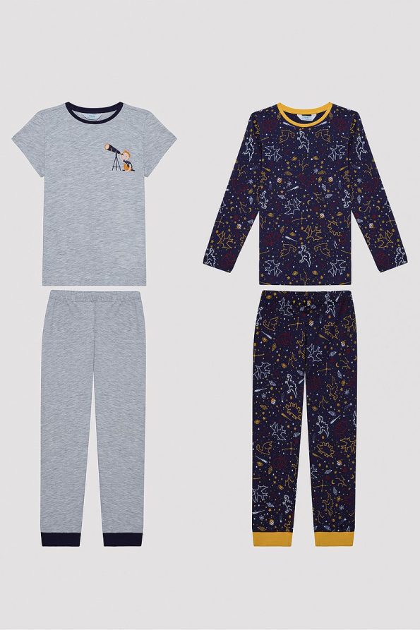 Penti Boys' Galaxy Watcher Colorful 2-Piece Pajama Set
