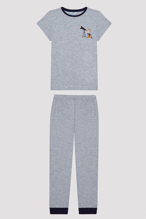 Penti Boys' Galaxy Watcher Colorful 2-Piece Pajama Set