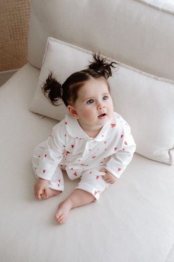 TBA Collection Pajama Set | Red Hearts