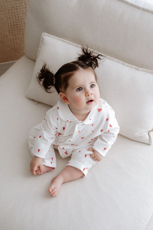 TBA Collection Pajama Set | Red Hearts
