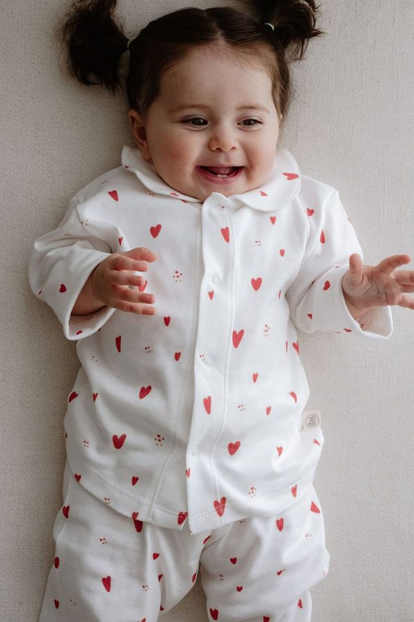 TBA Collection Pajama Set | Red Hearts