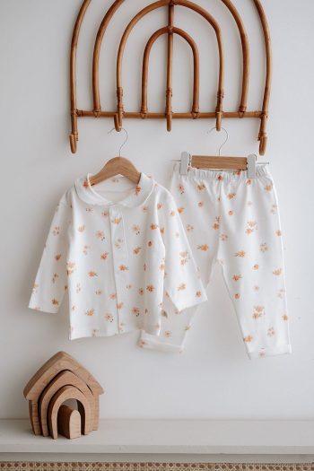 TBA Collection Pajama Set | Peachy Flowers