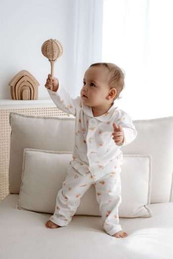 TBA Collection Pajama Set | Peachy Flowers