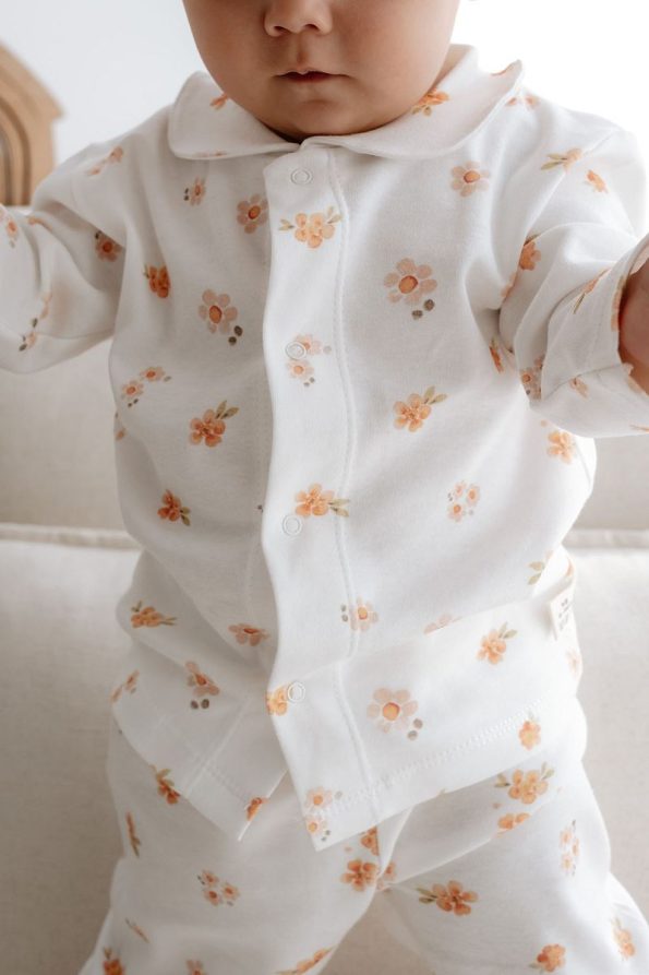 TBA Collection Pajama Set | Peachy Flowers