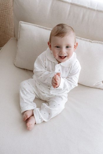 TBA Collection Pajama Set | Green Dots