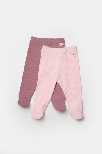 BabyCosy Organic Wear 2-Piece Footed Pants