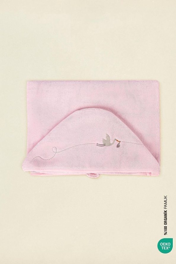 Irya Baby Marine Large Baby Towel Pink 80x135