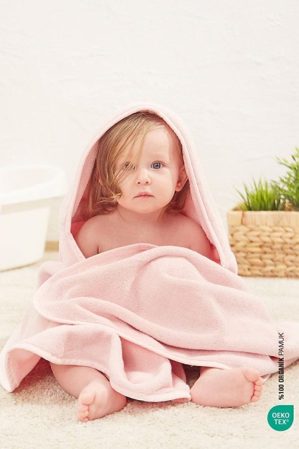 Irya Baby Marine Large Baby Towel Pink 80x135