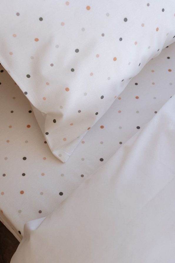 TBA COLLECTION Baby Bedding Set (100x150) | Green Dots